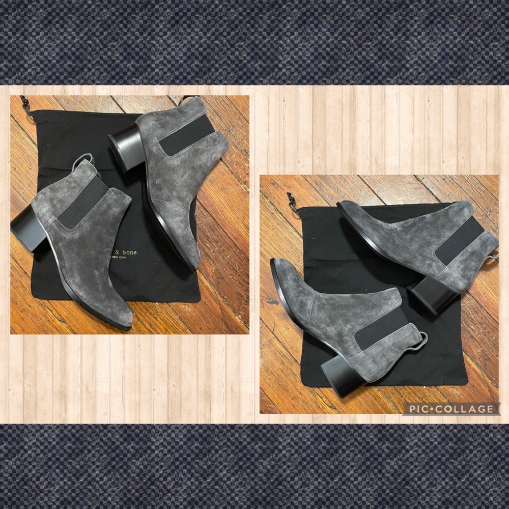 NIB Rag & Bone Asphalt (grey) Walker Boots